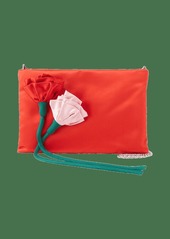 Prada Satin Rose Crossbody Bag