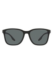 PRADA SPORT 57mm Polarized Rectangular Sunglasses