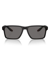 PRADA SPORT 58mm Polarized Rectangular Sunglasses