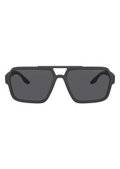 PRADA SPORT 59mm Rectangle Sunglasses