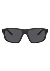 PRADA SPORT 60mm Polarized Rectangular Sunglasses