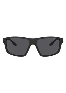 PRADA SPORT 60mm Polarized Rectangular Sunglasses