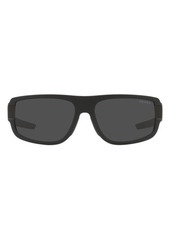 PRADA SPORT 66mm Rectangular Sunglasses
