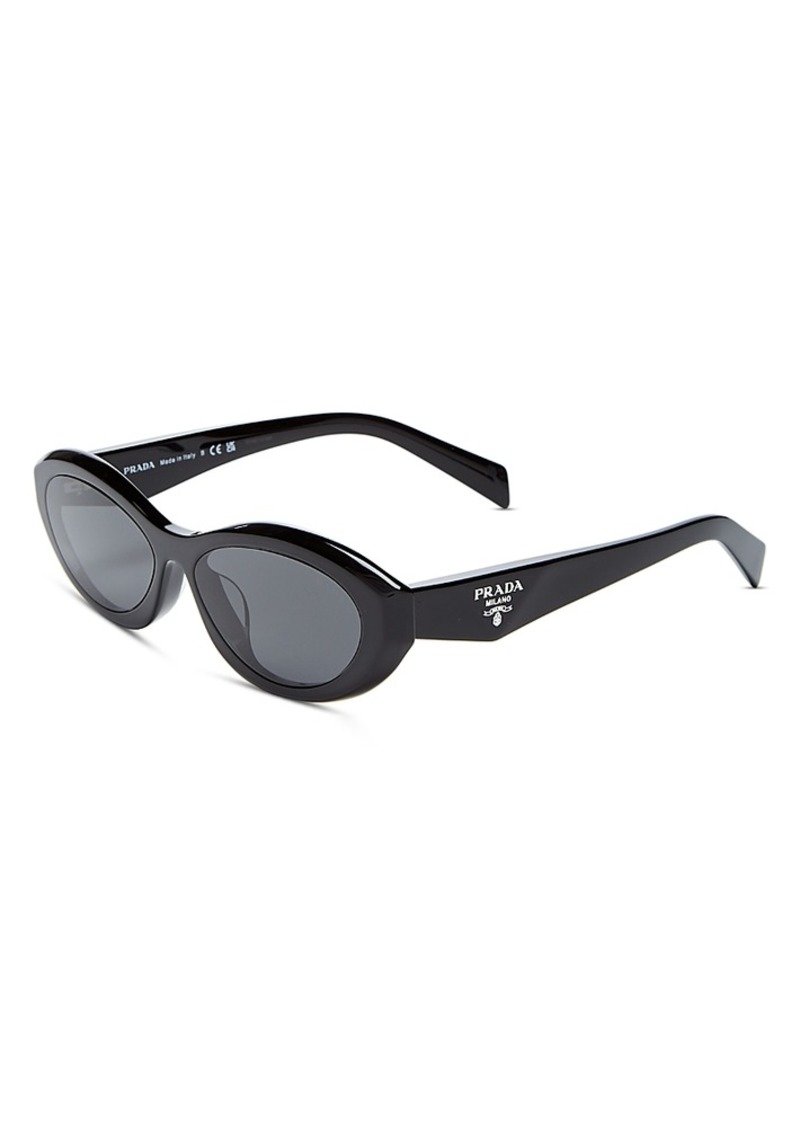 Prada Symbole Oval Sunglasses, 56mm