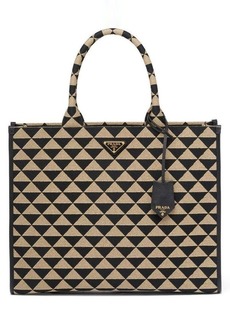 PRADA Symbole triangle-pattern tote bag