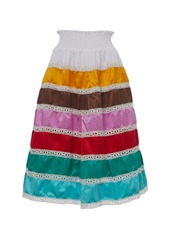 Prada Tiered Silk Skirt