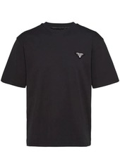 PRADA triangle-logo cotton T-shirt