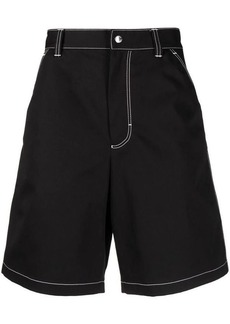 PRADA triangle-plaque Bermuda shorts