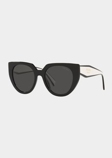 Prada Two-Tone Acetate Cat-Eye Sunglasses