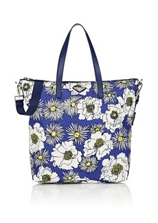 prada donna floral print shoulder bag