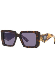 Prada Women's Low Bridge Fit Sunglasses, Pr 23YSF Mirror - Tortoise