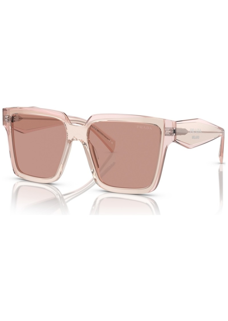 Prada Women's Low Bridge Fit Sunglasses, Pr 24ZSF - Geranium, Petal Crystal