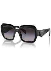Prada Women's Low Bridge Fit Sunglasses, Pr 28ZSF - Black