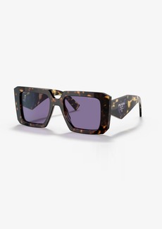 PRADA Women's PR23YS 2AU05Q Tortoise Frame Purple Lens Sunglasses