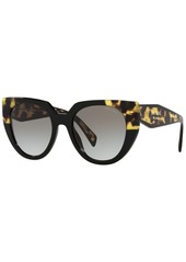 Prada Women's Sunglasses, Pr 14WS - BLACK/TALC/DARK GREY