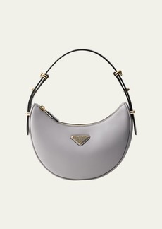 Prada Zip Calf Leather Shoulder Bag