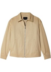 PRADA zip-up cotton shirt jacket