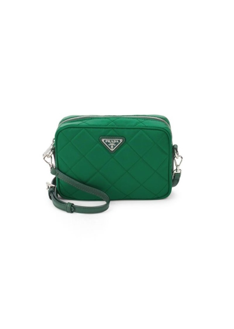 nylon quilted crossbody bag