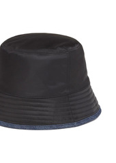 Prada Re-Nylon and denim bucket hat