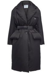 Prada Re-Nylon belted padded coat