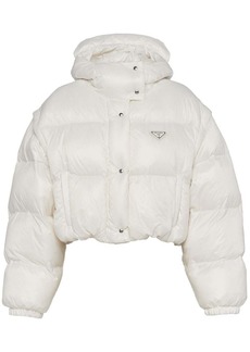 Prada Re-Nylon detachable-sleeve padded jacket
