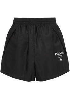 Prada Re-Nylon logo-embroidered shorts