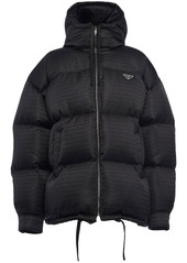 Prada Re-Nylon hooded down jacket