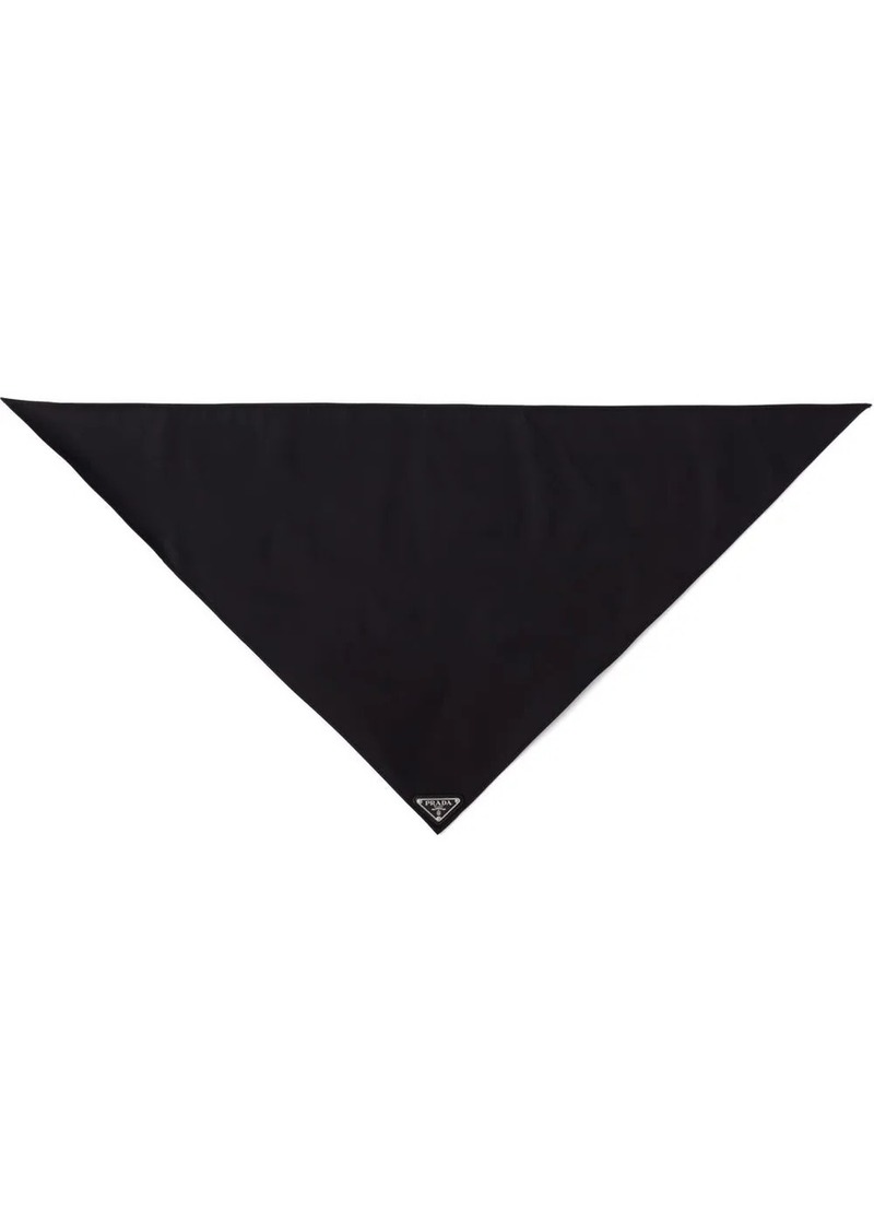 Prada Re-Nylon logo-plaque foulard