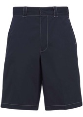 Prada triangle-logo poplin bermuda shorts