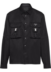 Prada Re-Nylon triangle-logo shirt