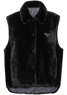Prada reversible shearling vest
