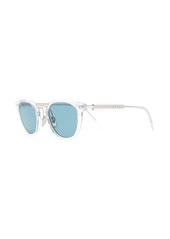 Prada round-frame blue-tinted sunglasses