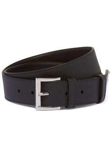 Prada triangle-logo leather belt