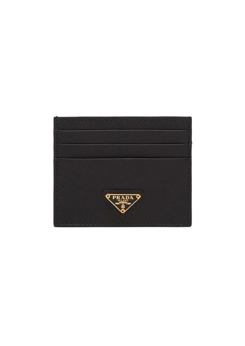 Prada logo-plaque card holder