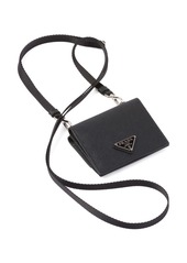 Prada saffiano leather cardholder