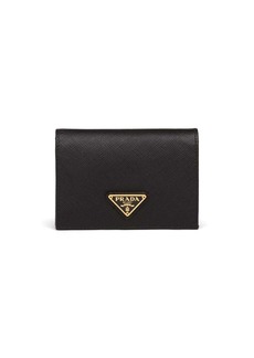 Prada Saffiano logo wallet