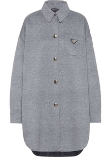Prada single-breasted cashgora coat