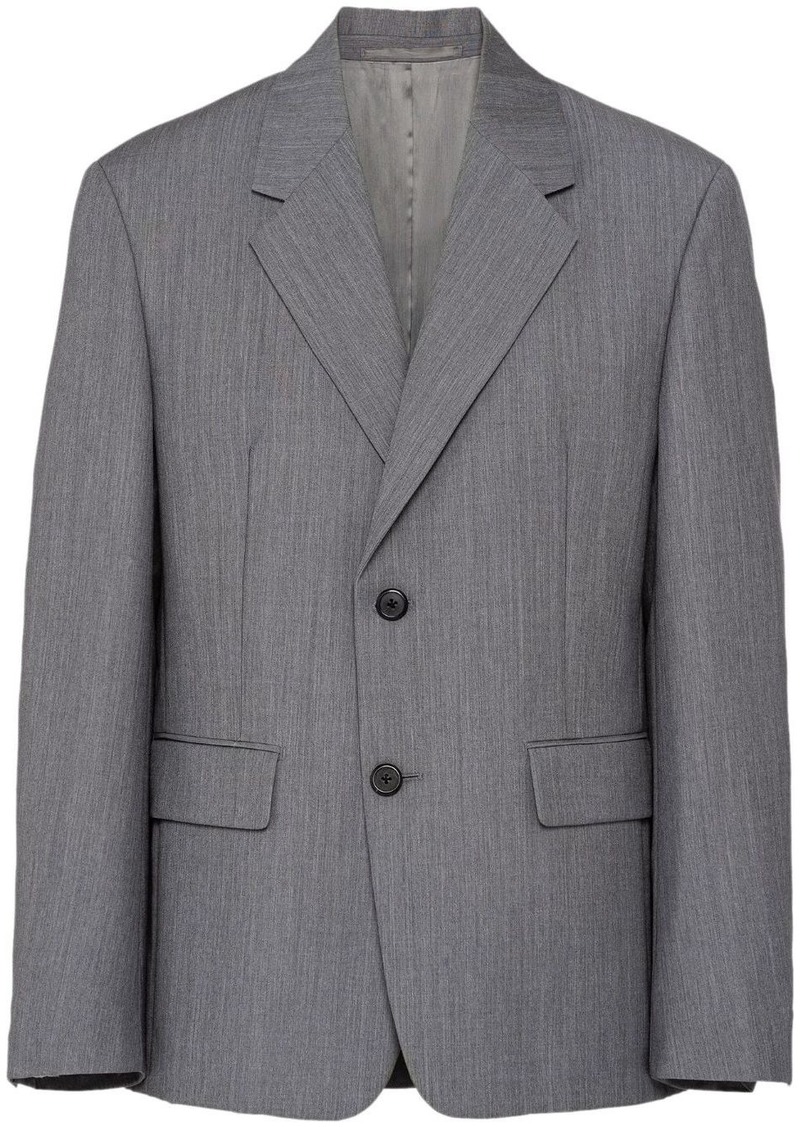 Prada single-breasted mohair-wool blazer