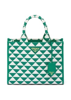 Prada small Symbole embroidered tote bag