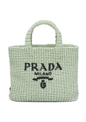 Prada small raffia tote bag