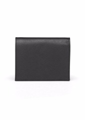 Prada triangle-logo saffiano leather wallet