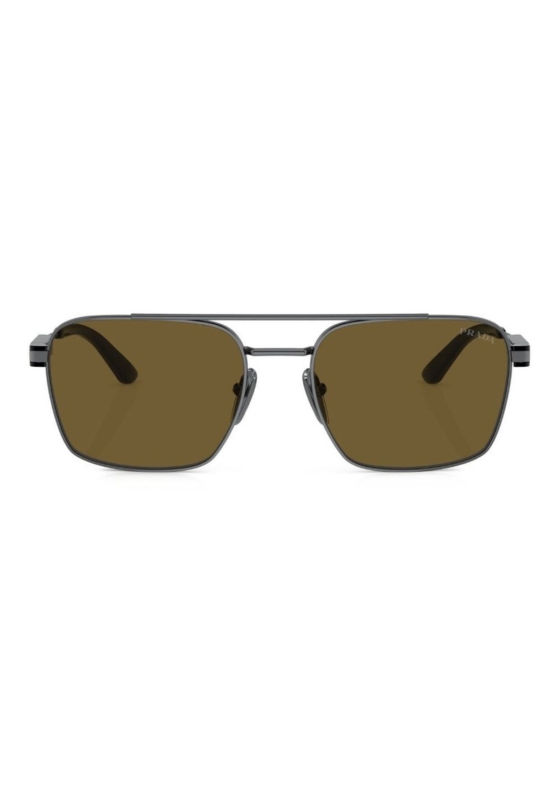 Prada square-frame tinted lenses sunglasses