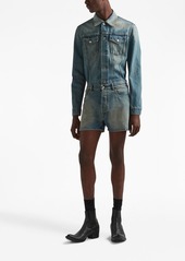 Prada triangle-logo denim blouson jacket