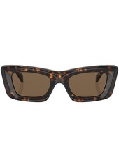 Prada tortoiseshell-effect logo sunglasses