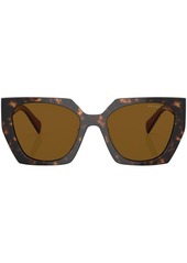 Prada tortoiseshell oversized-frame sunglasses