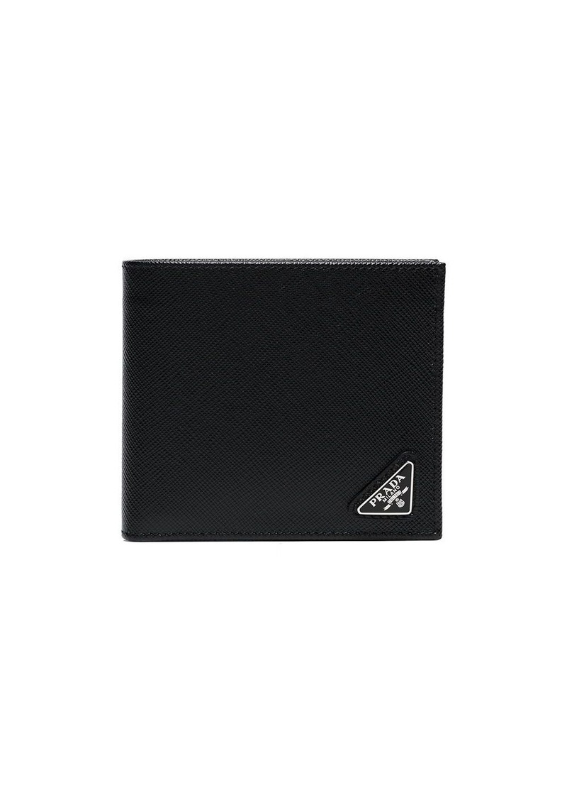 Prada triangle-logo bifold wallet