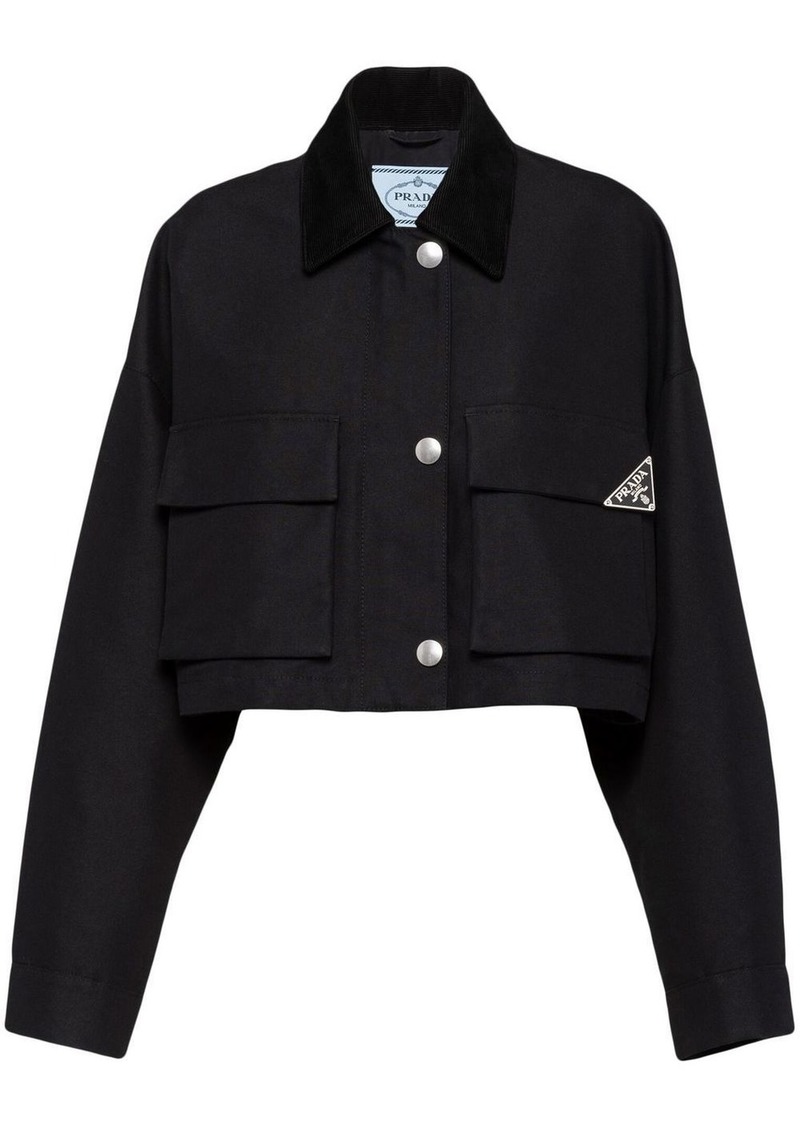 Prada triangle-logo blouson jacket