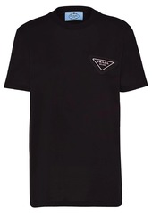 Prada triangle-logo jersey T-shirt