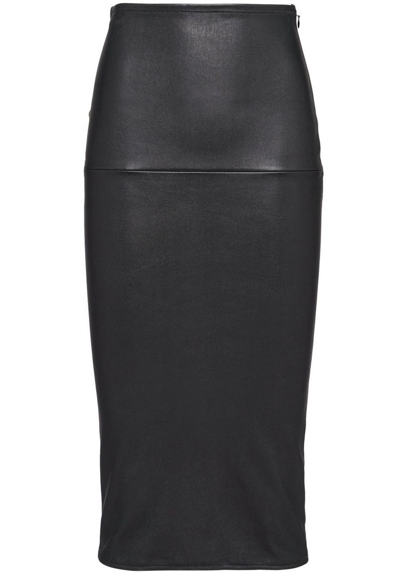 Prada nappa-leather pencil skirt