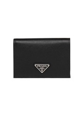 Prada triangle logo rectangle wallet